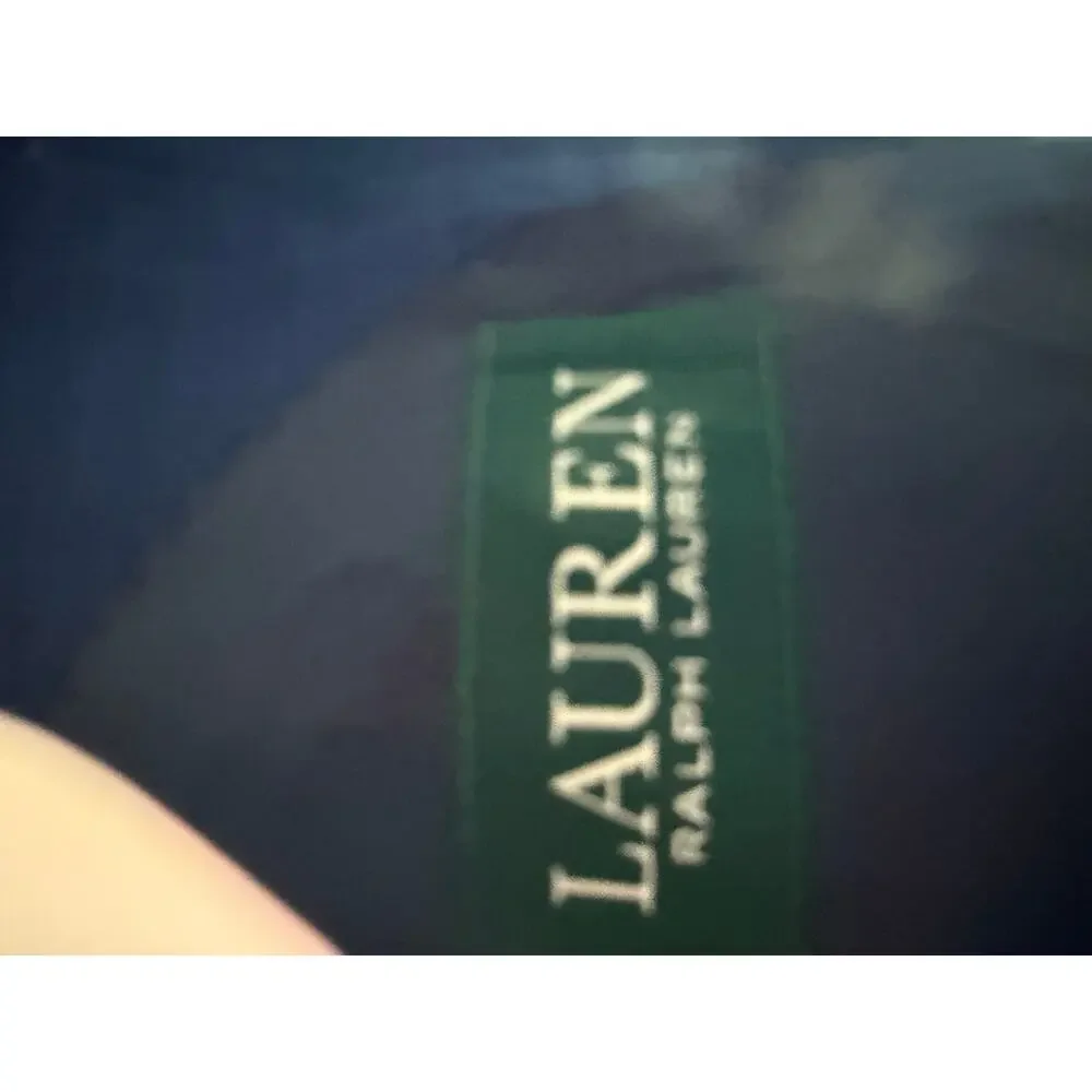 Lauren Ralph Lauren Men’s 46R‎ Navy Blue Sport Coat Blazer Two Button Wool Blend